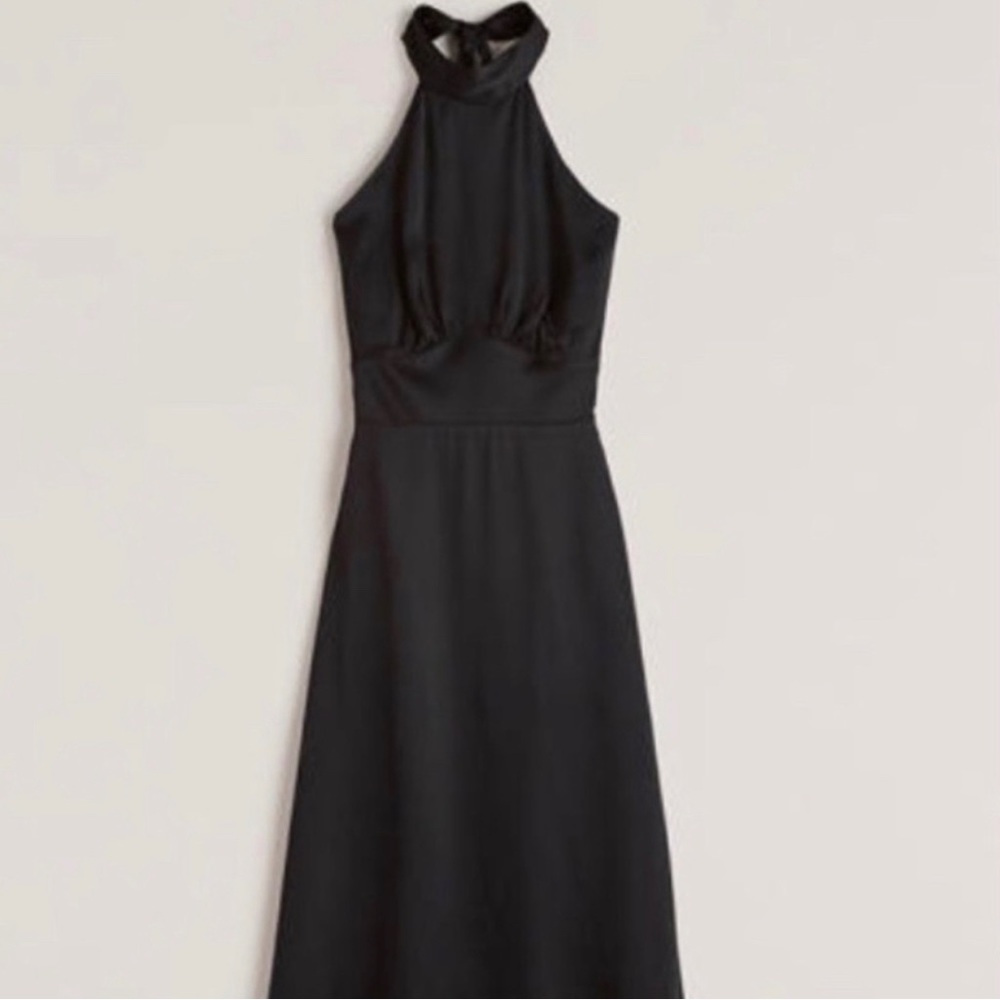Abercrombie satin halter dress